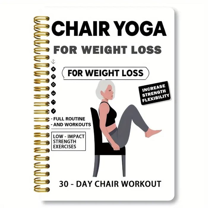 ChairFit – 30-Day Chair Yoga Weight Loss Journal – White