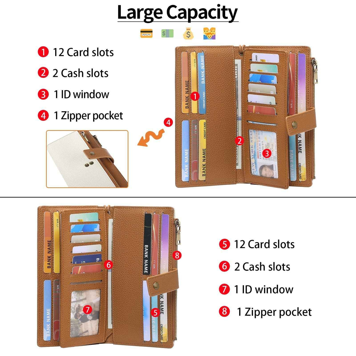 LumeFold – Multi-Compartment Compact Wallet – image 2