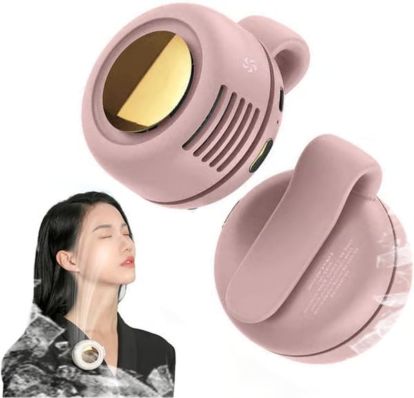 AirCool X – Hands-Free Cooling Fan – Pink