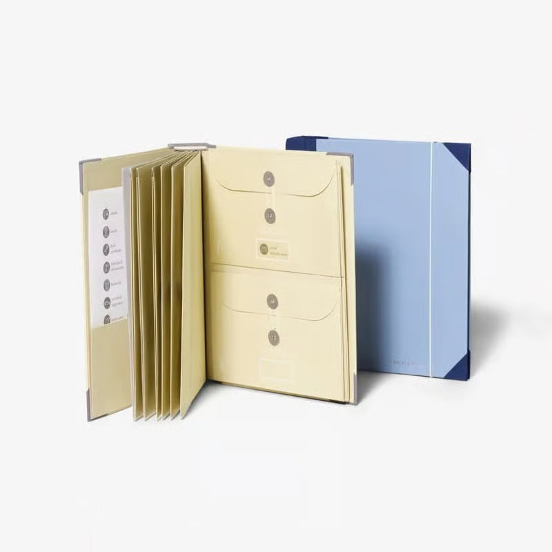 AlertCase – Safety Binder Critical Info Protection Kit – Blue+Yellow