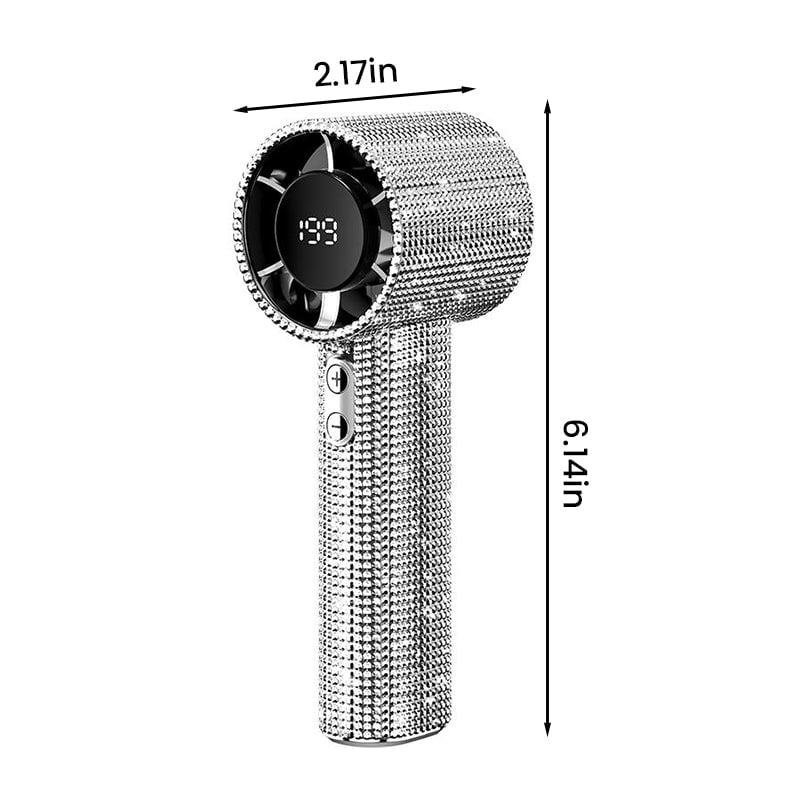 BreezeLux – Luxury Rechargeable Handheld Turbo Fan – image 11