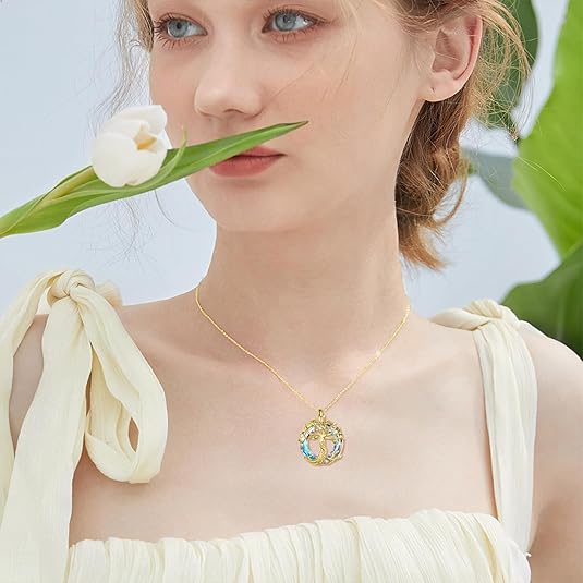 CelestiaTree – Elegant Mother’s Day Crystal Necklace – image 3