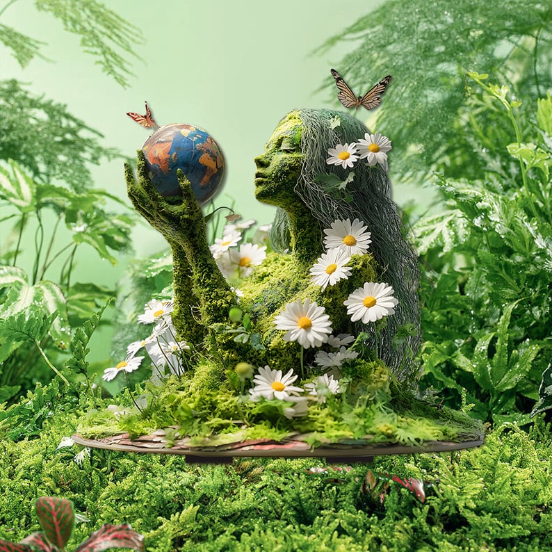 MysticBloom - Elegant Enchanted Garden Stakes – Earth Goddess