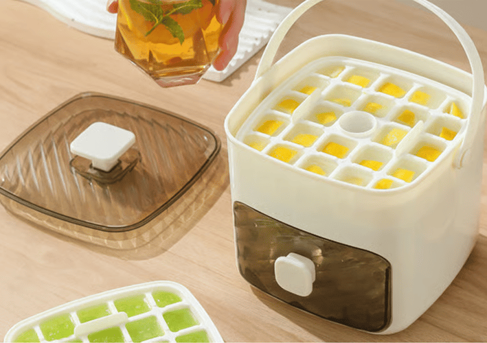 FrostPress – Handled Double-Layer Ice Cube Tray – image 4