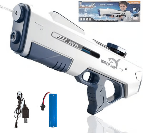 SplashKing Pro – Long Range Water Battle Gun – White
