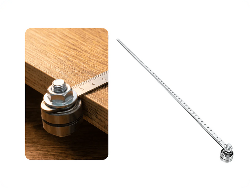 EdgeLine – Durable Stainless Steel Saw Guide Ruler – Single-Axis