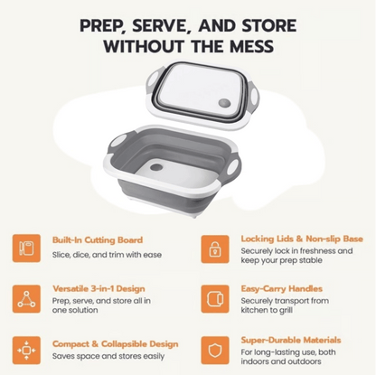 BBQ & Meal Prep Tub | Collapsible Prep Tub – image 4