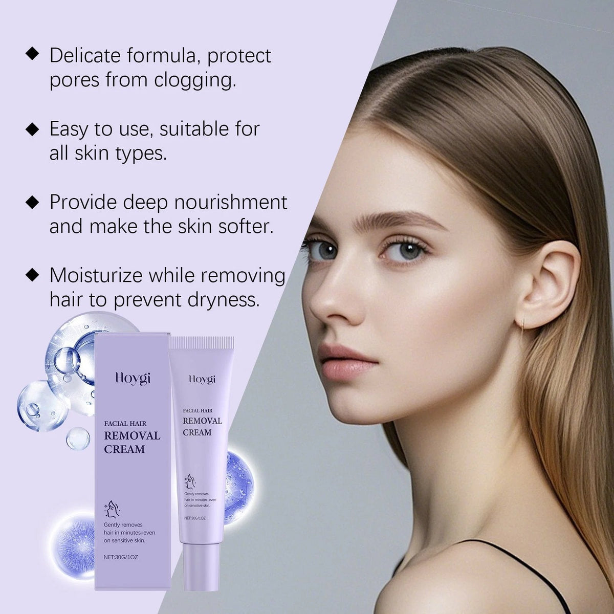 VelvetSkin – Painless Facial Hair Removal Cream – image 3