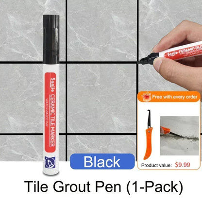 MouldShield – Anti Mould Ceramic Tile Joint Pen – Black / Without Mold Remover Spray