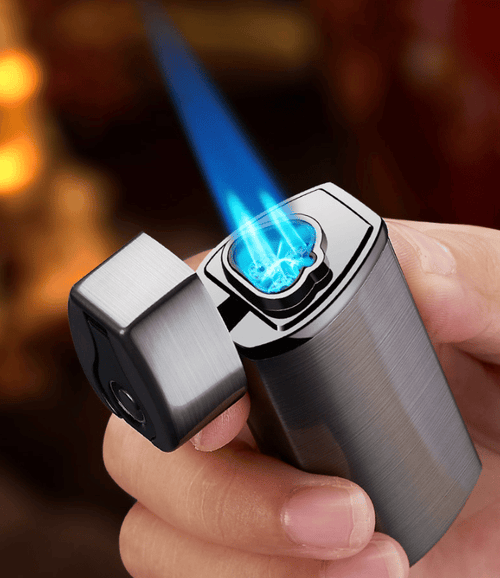 FireStorm – LED Triple Jet Cigar Lighter – BLACK / Exquisite Box
