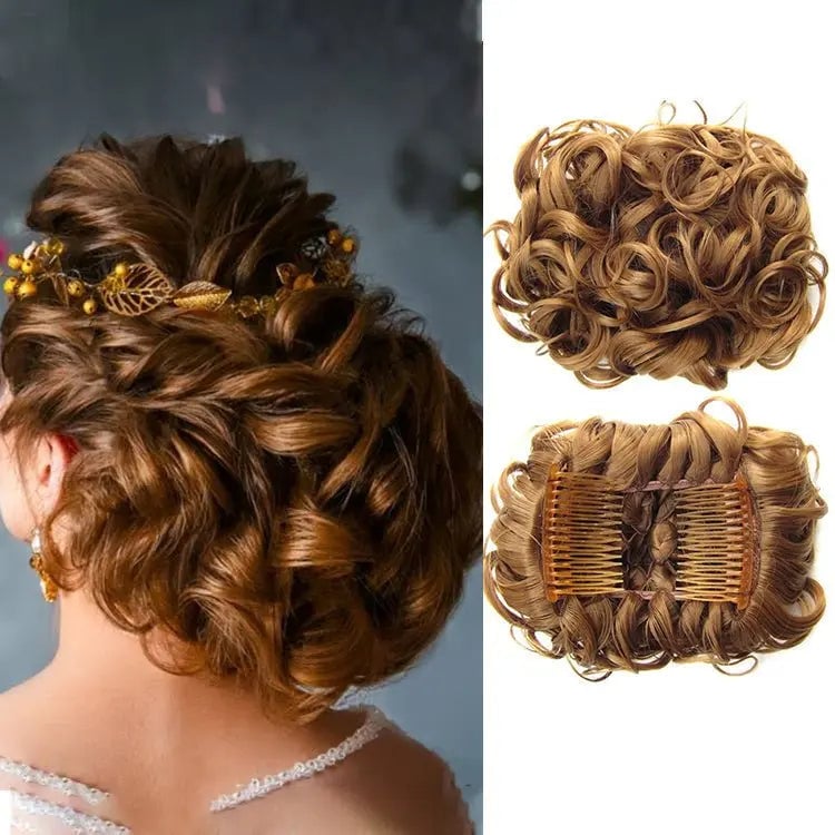 CurlNest – Messy Bun for Everyday Chic Looks – Strawberry Blonde