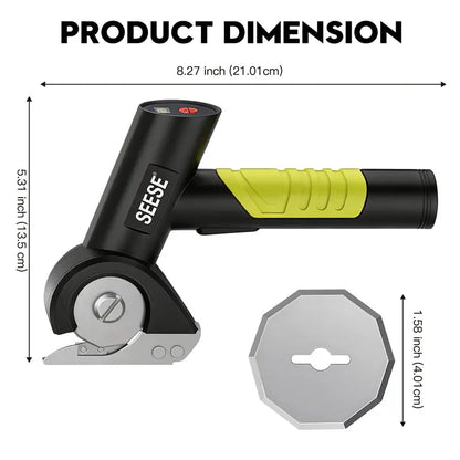 Cordless Electric Scissors for Fabric, Leather & Crafts, Easy Cutting Tool – image 6