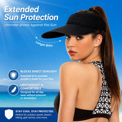 BreezeShade – Women's Open-Top Sun Protection Cap – image 3