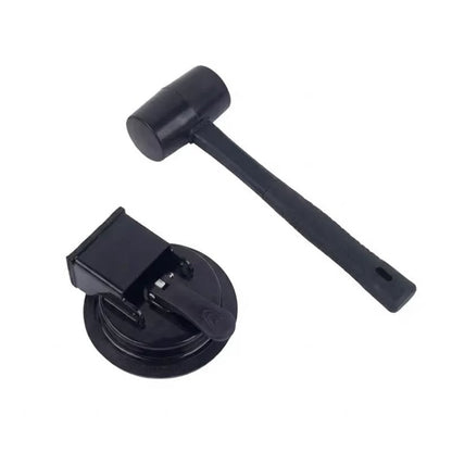 GapGrip – Floor Gap Fixer Heavy Duty Tool – Floor Gap Fixer [Black] + Hammer [Black]