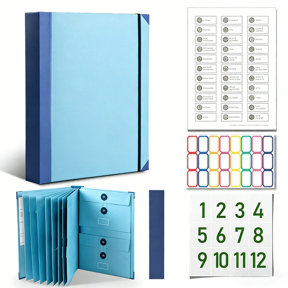 DocuEase – Portable File Organizer – Blue / Buy 1