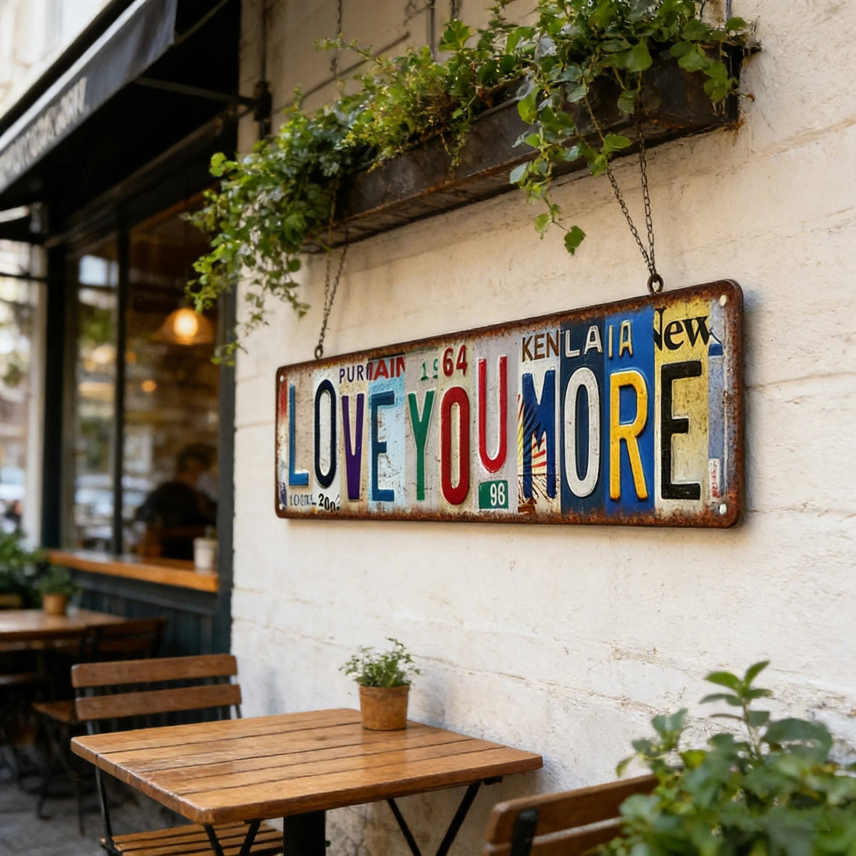 Valentine’s Day “Love You More” Vintage Street Sign – Romantic Metal Wall Decor | 16 × 4 in – image 5