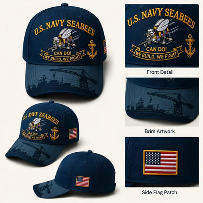 Seabee - US Navy Seabees “Can Do!” Tribute Cap – image 2