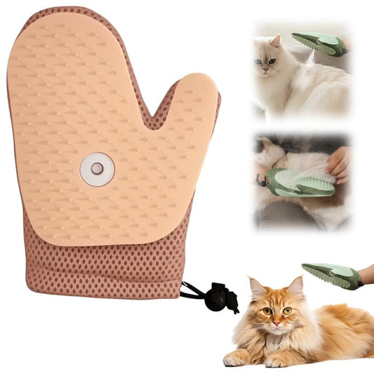 FurMist – 4-in-1 Steam Grooming Mist Glove – Pink