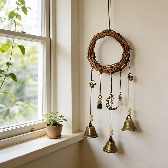 MystiBell – Boho Hanging Door Charm Bell – image 4