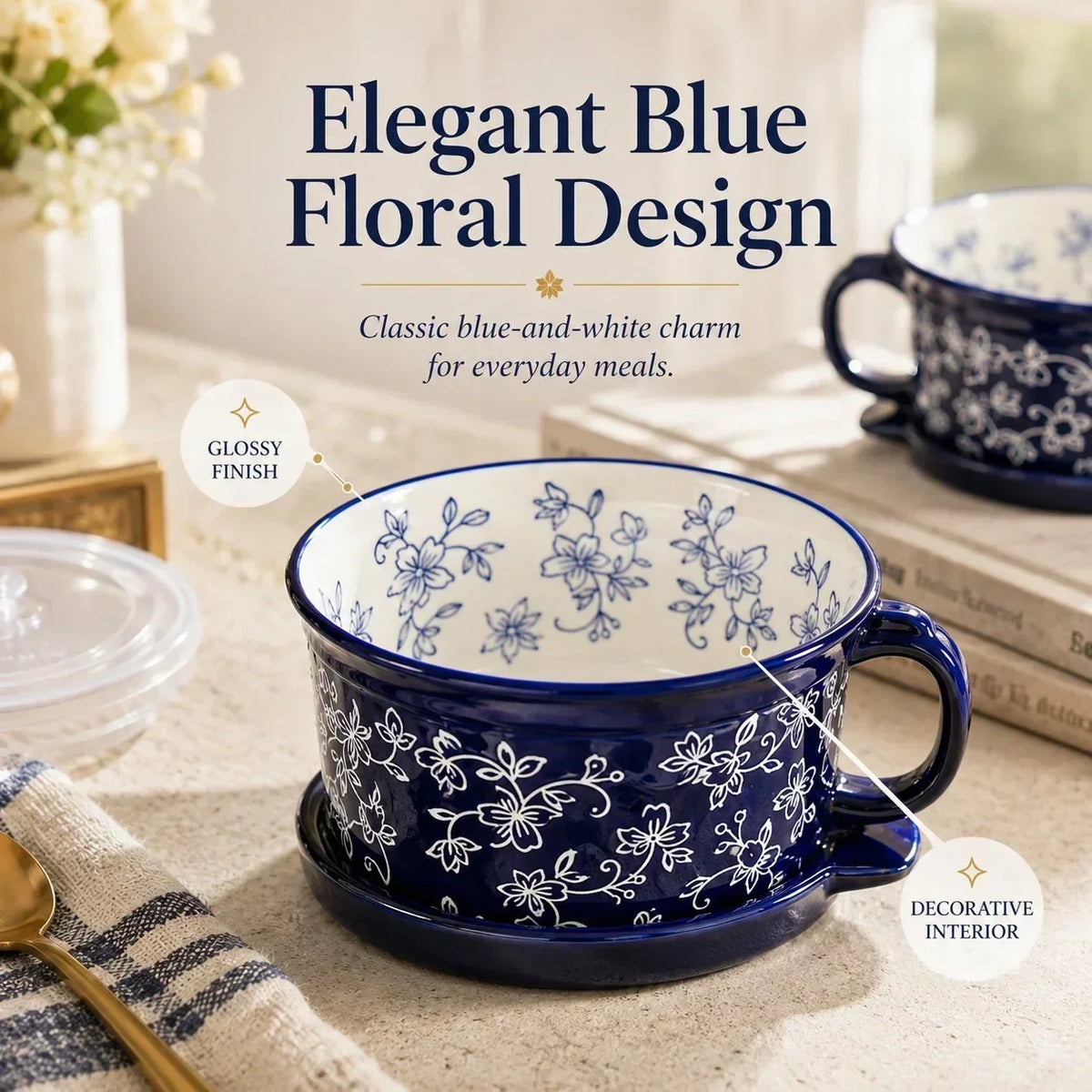 BloomBowl – Floral Handled Soup Mug – image 6