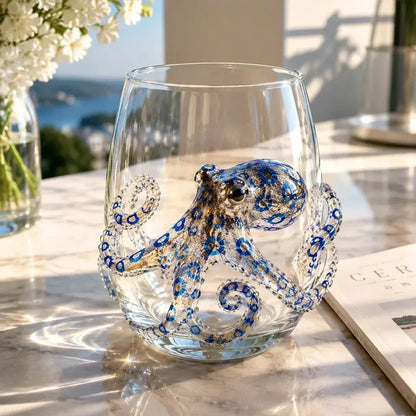 OceanGlow – Blue Ringed Octopus Artisan Glass – Blue Ringed Octopus
