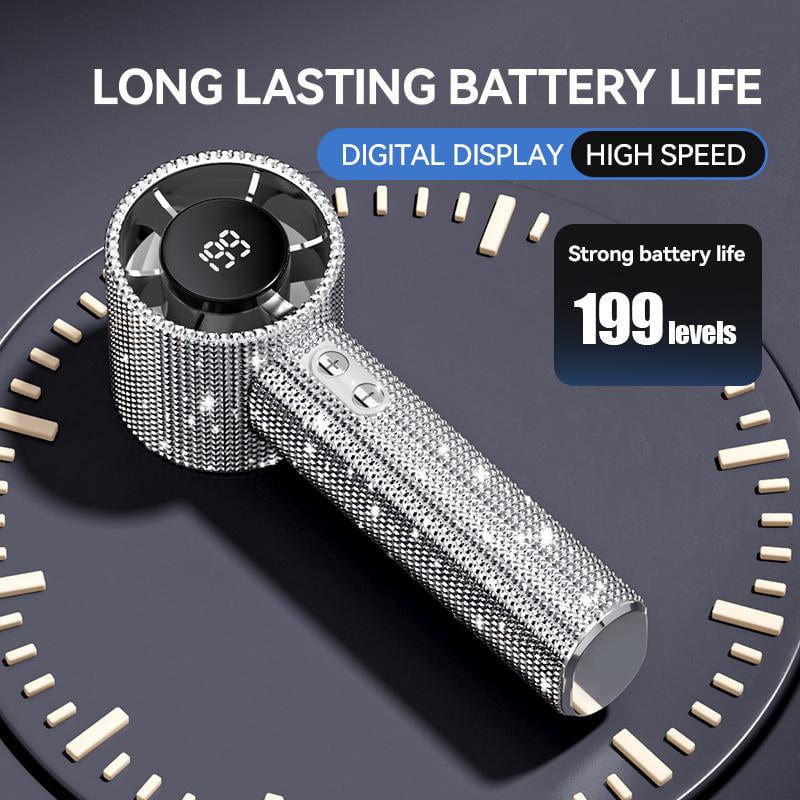 BreezeLux – Luxury Rechargeable Handheld Turbo Fan – image 5