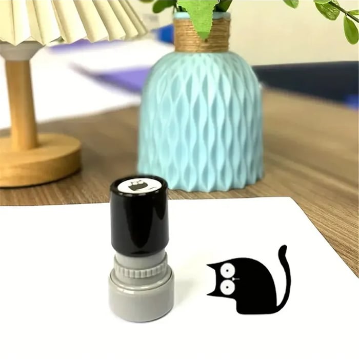 MeowMark – Cat Pattern Stamp Set – Crooked-neck kitten