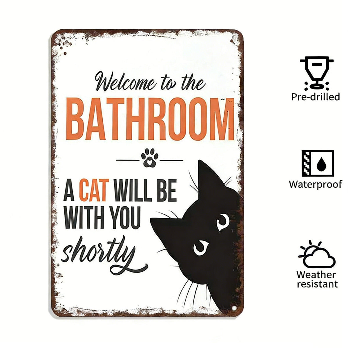 NoirWhiskers - Vintage Cat Wall Art – E