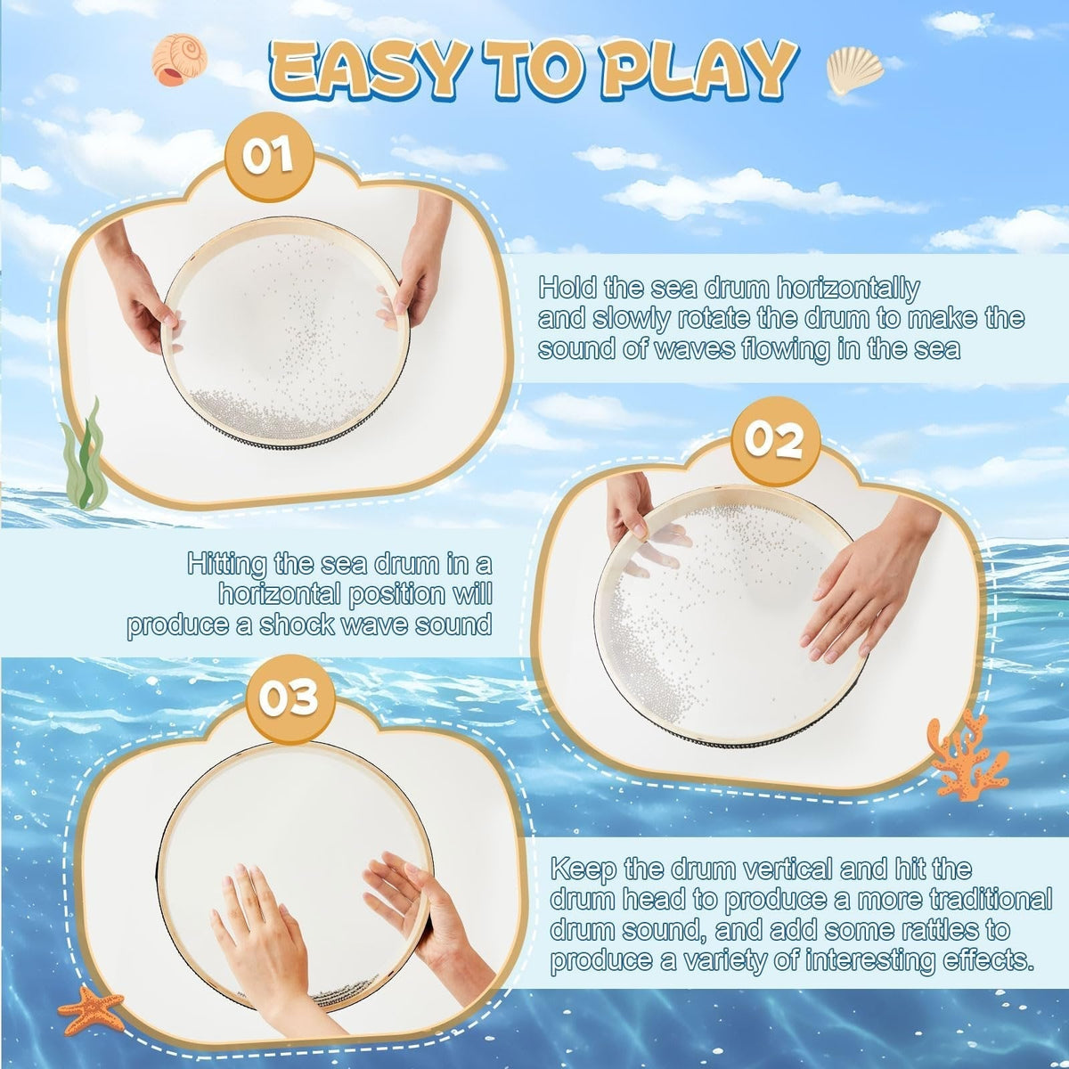 SeaVibe – Relaxing Ocean Drum in Multiple Sizes – image 3
