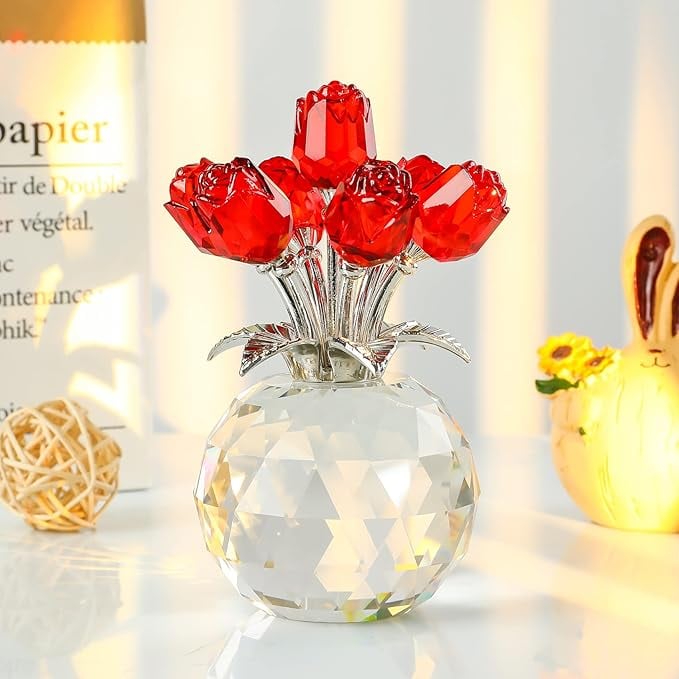 CelestiaRose - Timeless Crystal Arrangement – Red