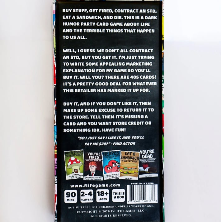 DoomDeck – Dark Comedy Card Game – Buy 1