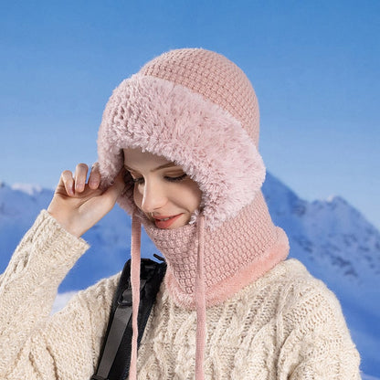 CozyFlex | 3-in-1 Women’s Beanie Hat – Pink