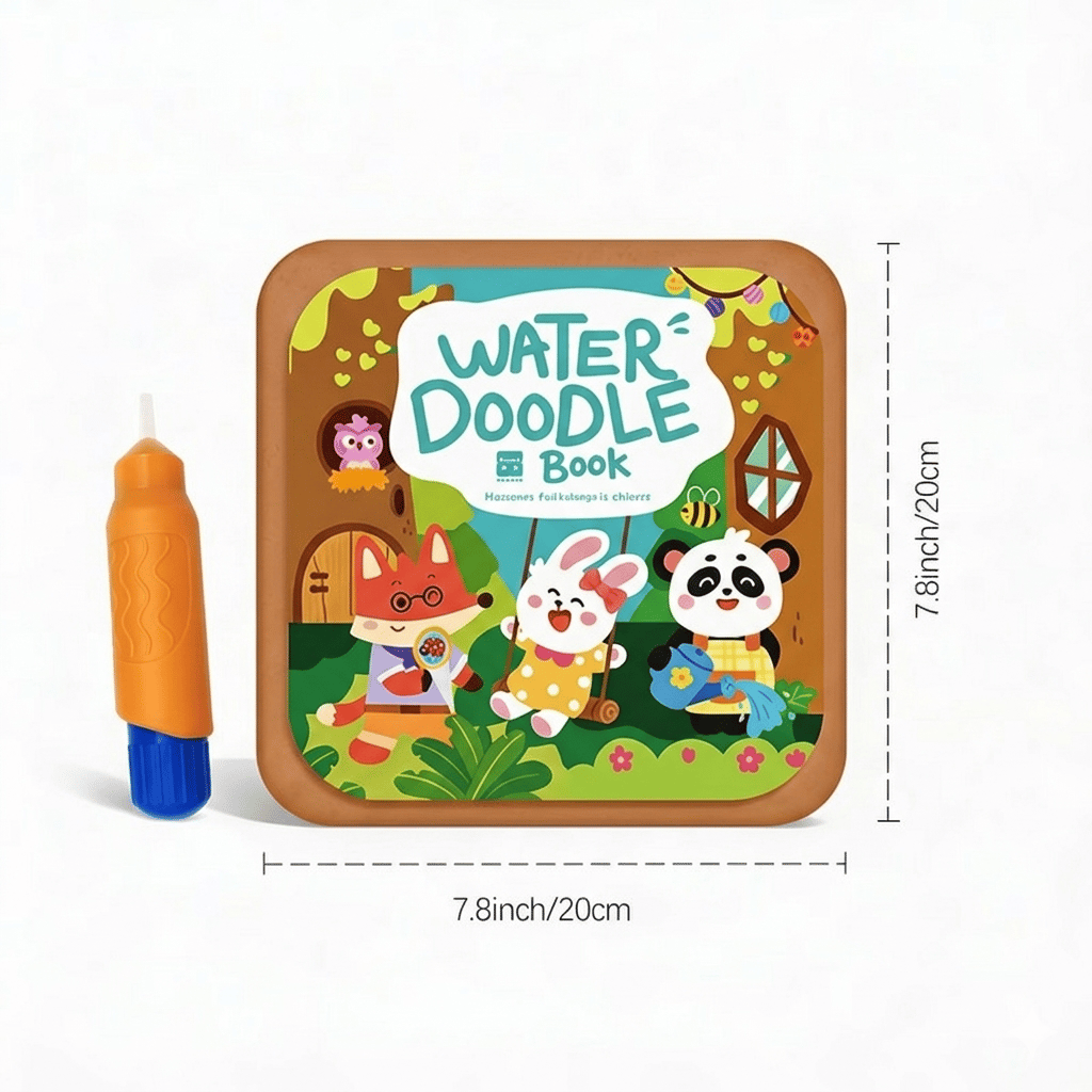 DoodleSplash – Water Magic Coloring Book – Animal Water Doodle Book