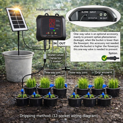 12-Plant Solar Drip Irrigation Kit – image 7