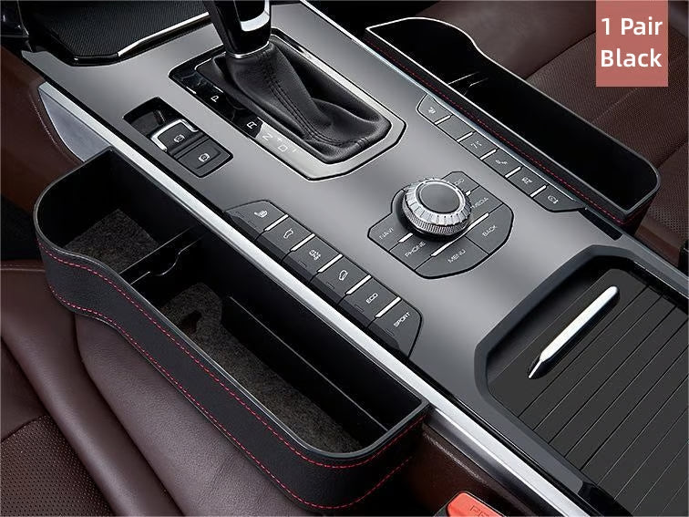 DriveMate – Multi Pocket Leather Car Seat Storage Organizer – image 14