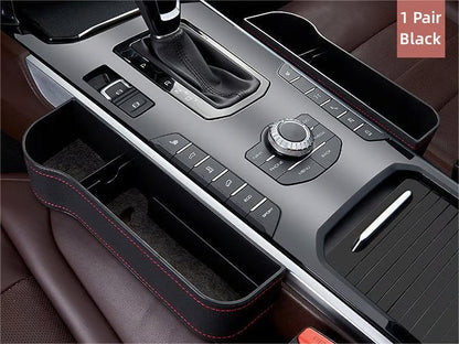 DriveMate – Multi Pocket Leather Car Seat Storage Organizer – image 14
