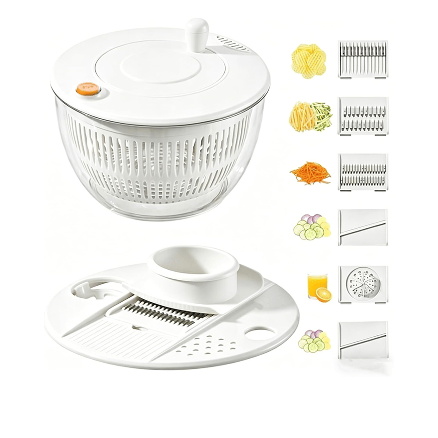 PrepMaster – All-in-One Salad Chopper Tool – Cream white / Buy 1