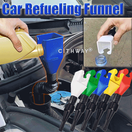 FuelFlex – Flexible Car Refueling Funnel – White