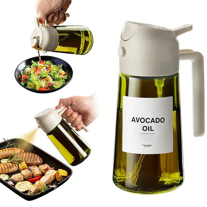 DripLess - Healthy Cooking Oil Sprayer Bottle – White