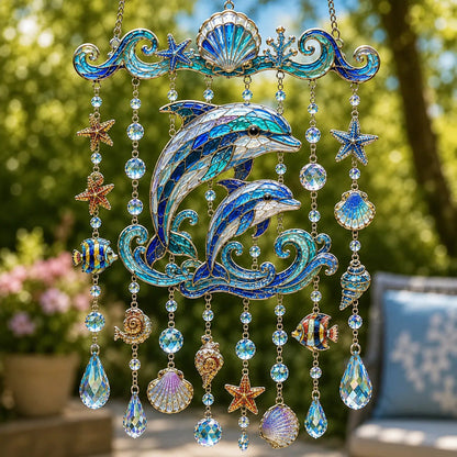 CoralWhispers – Seaside Wind Chime – Dolphin / Buy 1