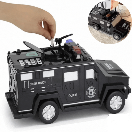 Armored Car Money Saving Box, Electronic Piggy Bank for Boys & Girls
