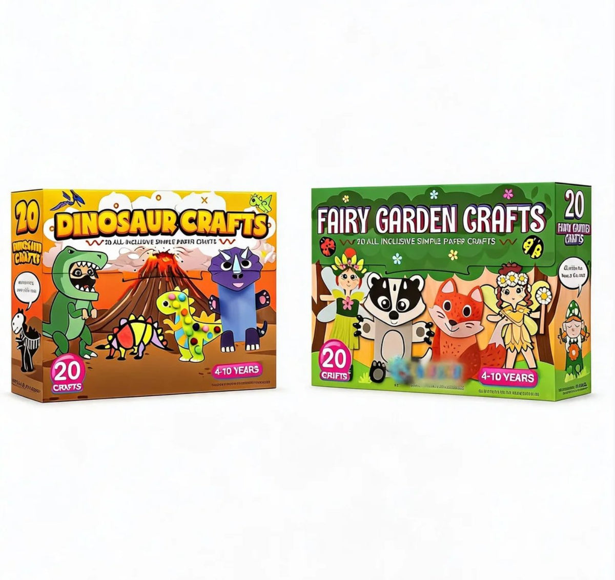 BrainCraft – Kids Educational Activity Kit – Fairy Garden+Dinosaur