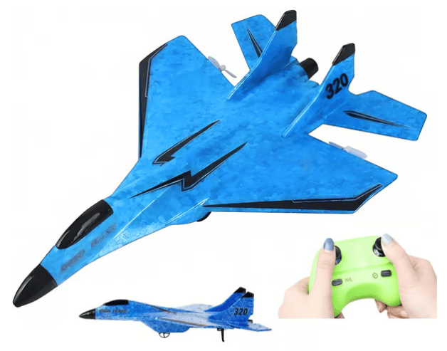 SkyRider – Remote Control Wireless Airplane Toy – Blue
