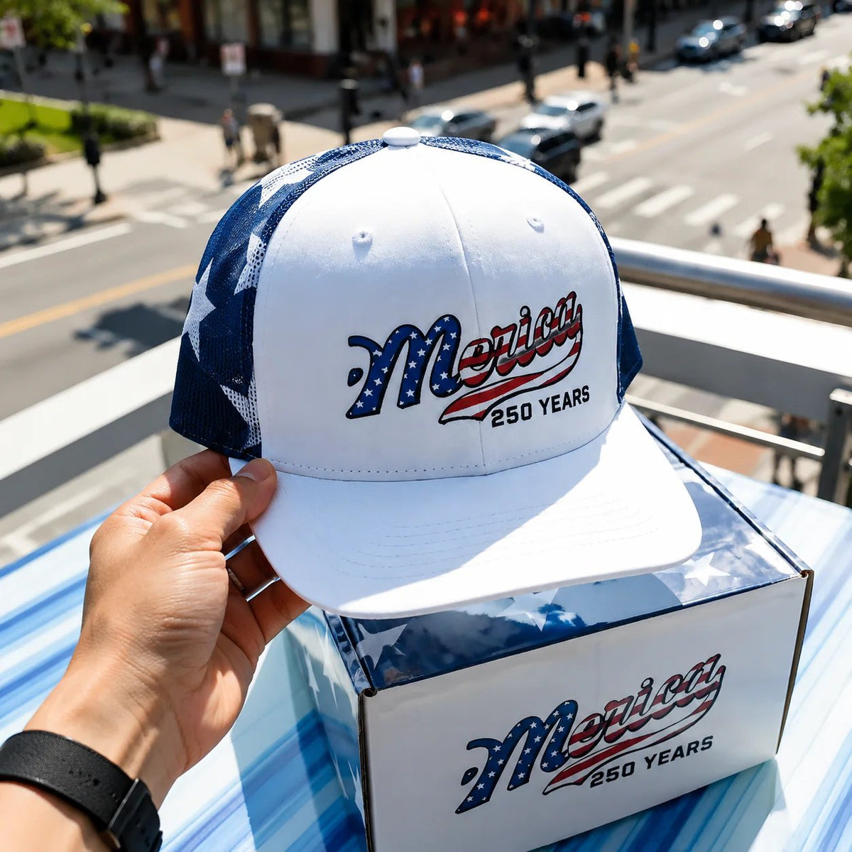 MericaForge – Merica 250 Years Embroidered Trucker Hat – image 4