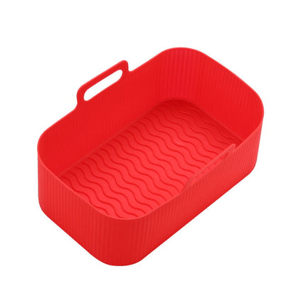 CleanCrisp – Reusable Cooking Tray Inserts – Red / Rectangle