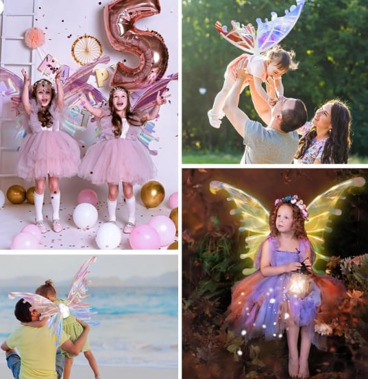 MagicAura – LED Butterfly Fairy Wings – image 3