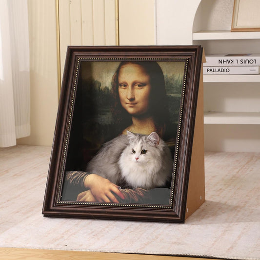 PurrfectArt – Mona Lisa Cat Scratcher Bed – A