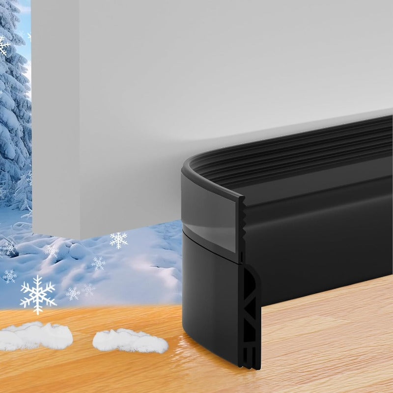 SealGuard – Silicone Under Door Seal Strip – Black / 39inch