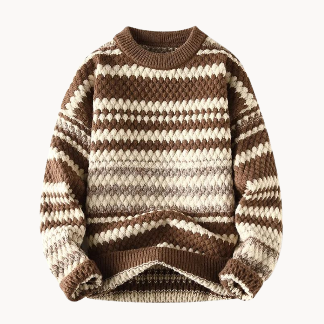 Dexter Crew Neck Sweater – Brown / XS