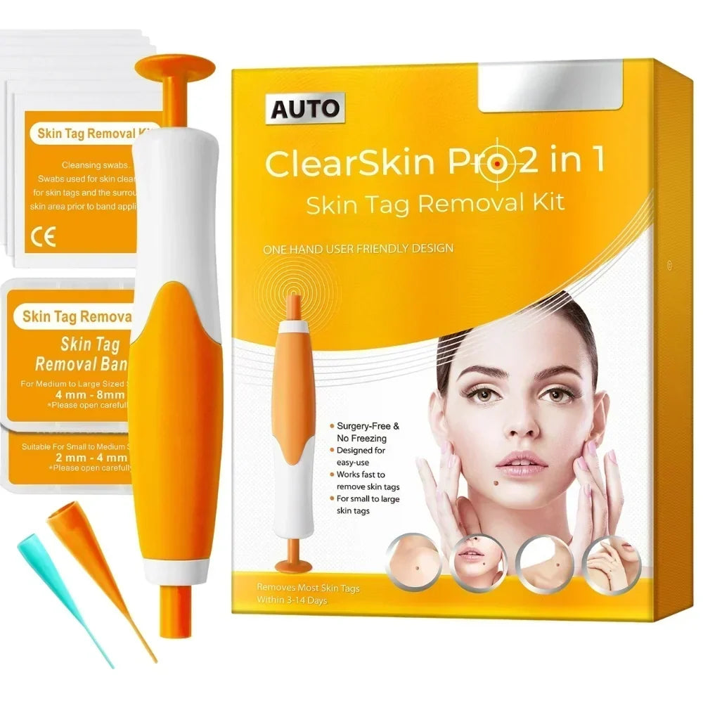 ClearSkin Pro - 2 in 1 Skin Tag Remover Device – Sunset Orange
